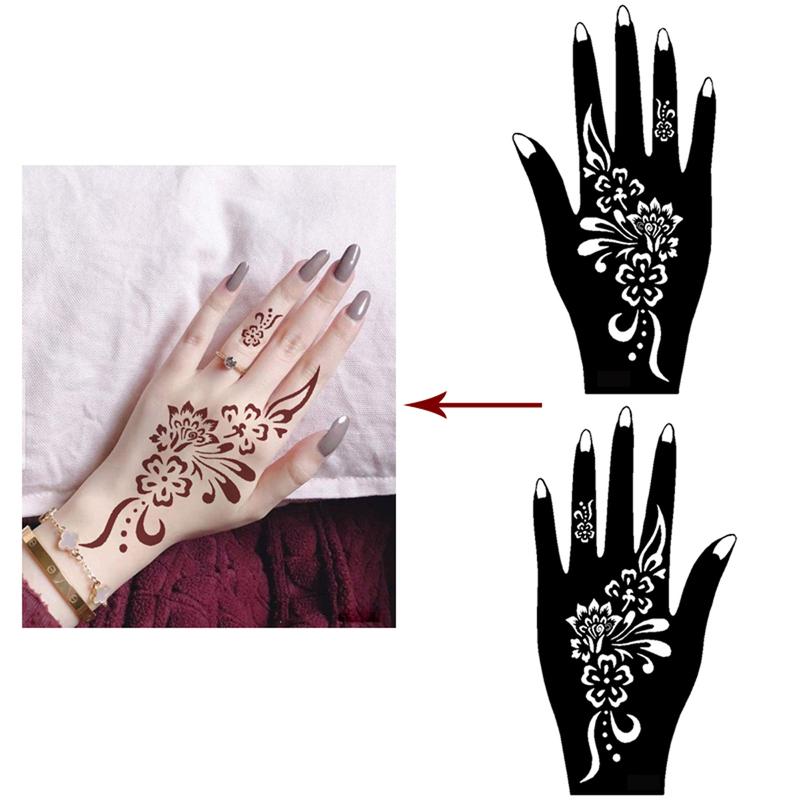 Mixed Pattern Design Tattoo Stencil, 22pcs/set Creative Henna Stencil, Henna Tattoo Stencils for Women & Girls, Body Art Stencils for Festival