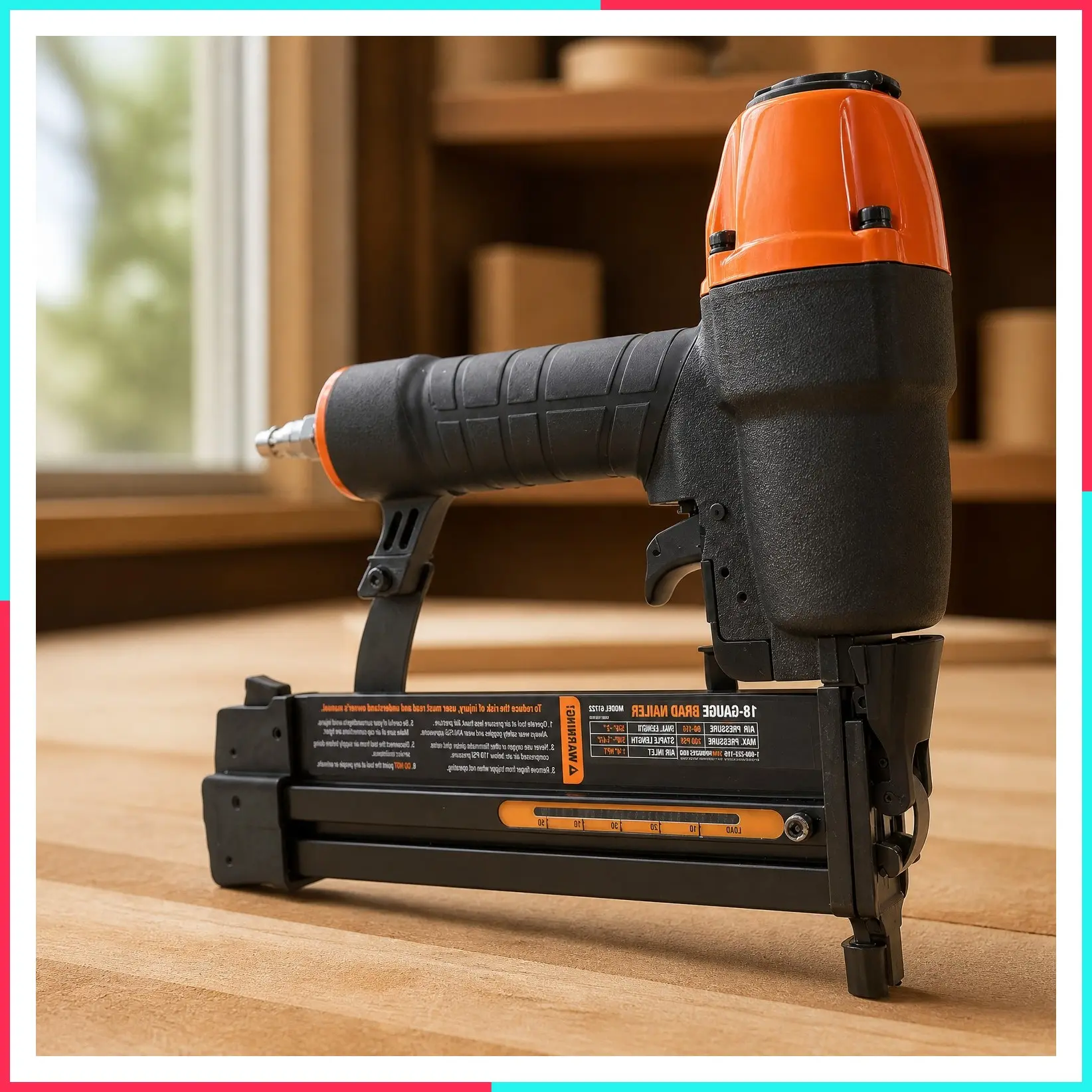 61722K 18-Gauge 2-in-1 Pneumatic 2-Inch Brad Nailer and 1/4-Inch Crown Stapler