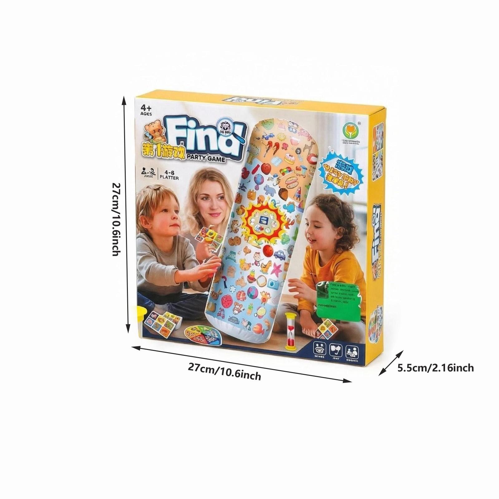 Children Treasure Hunt Party Game, Parent-Child Interactive Board Game, Logic Intelligence Training Toy, Suitable for 2-4 Players