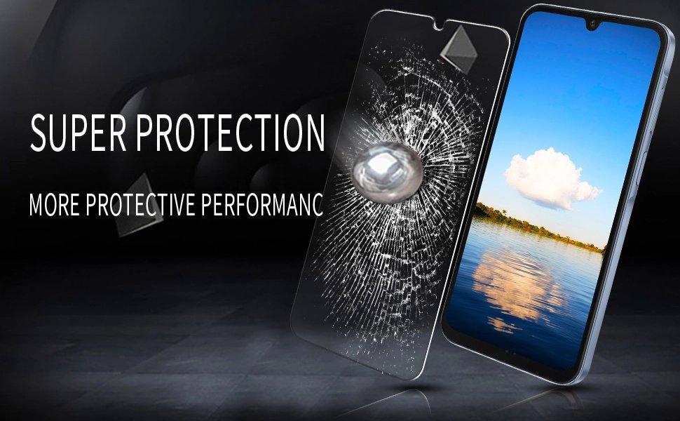 (2 Pack) Designed for Samsung Galaxy A15 5G and Galaxy A15 6.5-inch Tempered Glass Screen Protector, Anti Scratch, Bubble Free