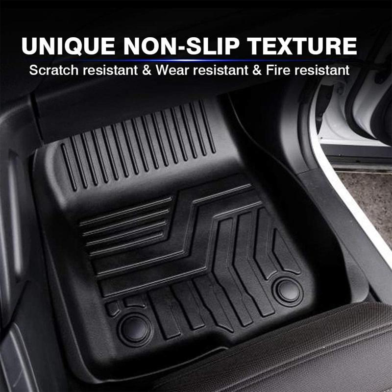 Canvcle All Weather Floor Mats for Honda CR-V 2017-2020 CRV Accessories Front Rear 2 Row Rubber Mats High Edge Car Interior Kit Non-Slip TPE Material Odorless Easy Clean Custom Fit 3D Laser Scanning