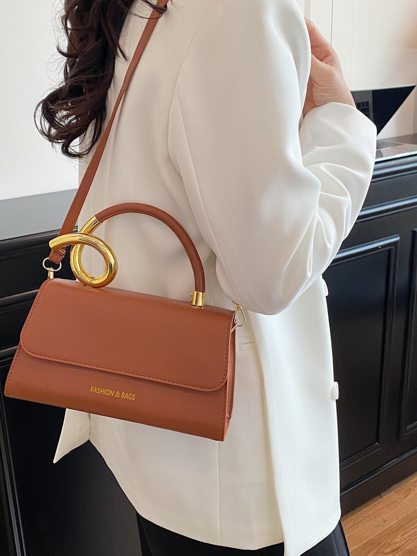 New Women's Handbag, Solid Color Flap Design, Elegant Small Square Bag, Crossbody Bag, Perfect for Office and Casual Outdoors Daily Use