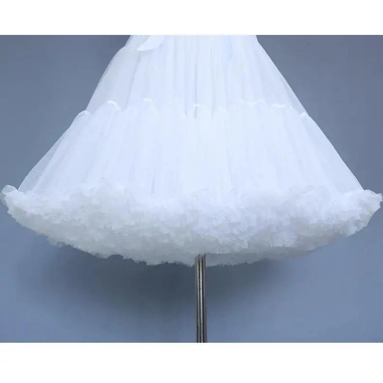 New Arrival Petticoats Wedding Bridal Crinoline Lady Girls Underskirt for Party White Black Ballet Dance Skirt Tutu Bridal Skirt