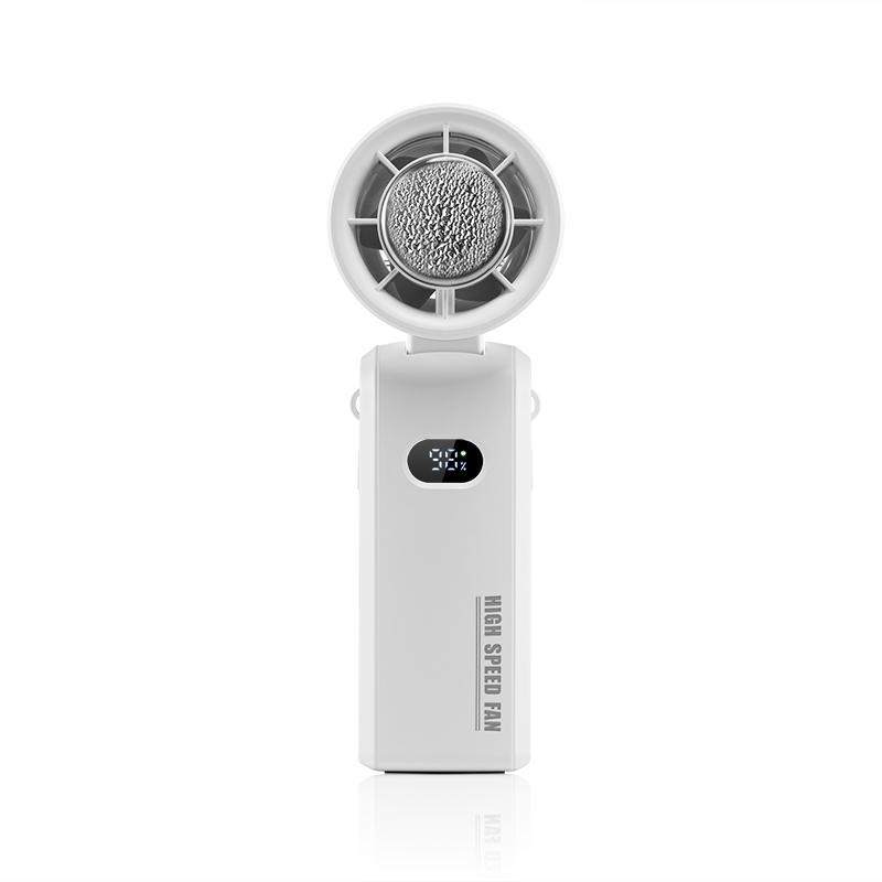 The 2026 newly upgraded handheld cooling folding fan, featuring a mini semiconductor 100-level turbo digital display ice-cooling fan, a large-capacity 3600mAh fan, strong wind power, and a lightweight design, is suitable for both home and outdoor use