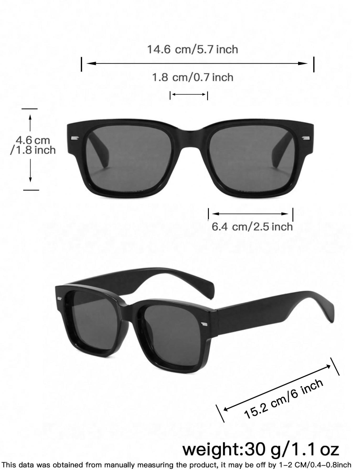 Men's Classic Square Frame Sunglasses, Lightweight Comfortable Fit, UV Protection, Ideal for Outdoor Sports, All Seasons, High Quality Sunglasses