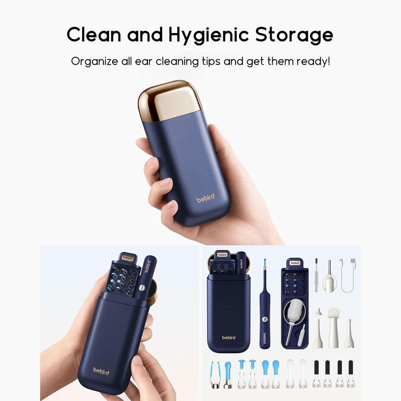 Bebird Earsight Plus D39R Ear Wax Removal Tool Camera Flexible Ear Otoscope Visual Picker Tweezers FSA HSA Eligible Item Ear Cleaning Kit for Family