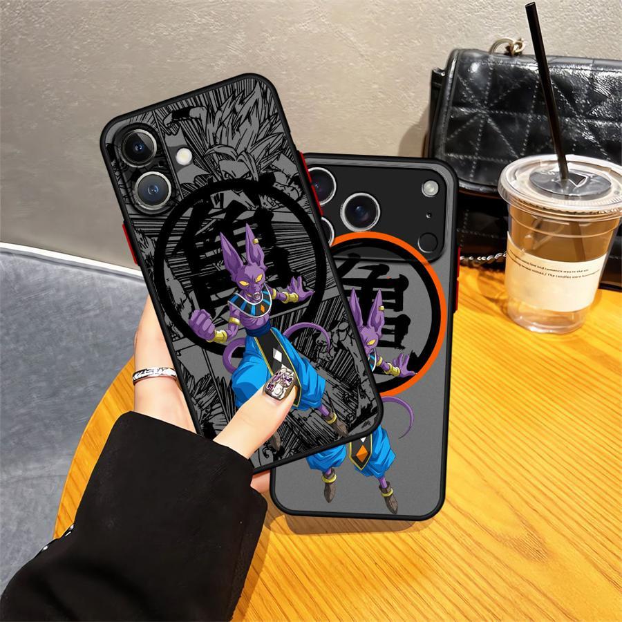 Anime Beerus Funda Back Phone Cover Case for Iphone 17 16 15 14 13 12 11 17Air Plus Pro Promax Samsung Galaxy S26 S25 S24 S23 S22 Christmas Gift