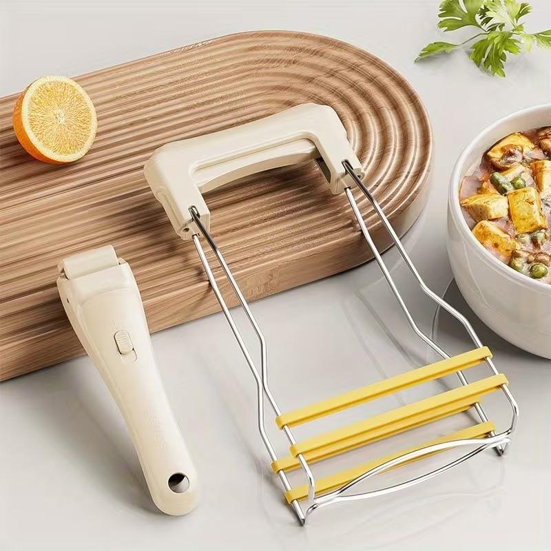 Heat Resistant Bowl Clip, Non-Slip Kitchen Bowl Grabber, Anti-Scald Steaming Dish Holder, Safe Hand Protector, Must-Have Cooking Tool