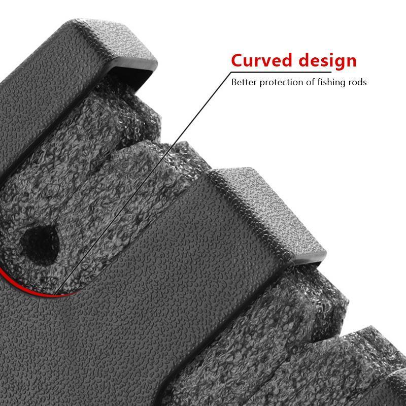 Wall Mounted Fishing Rod Holder, 6 Hole Fishing Rod Rack, Fishing Rod Display Rack, Fishing Accessories for Home and Office, Organiser