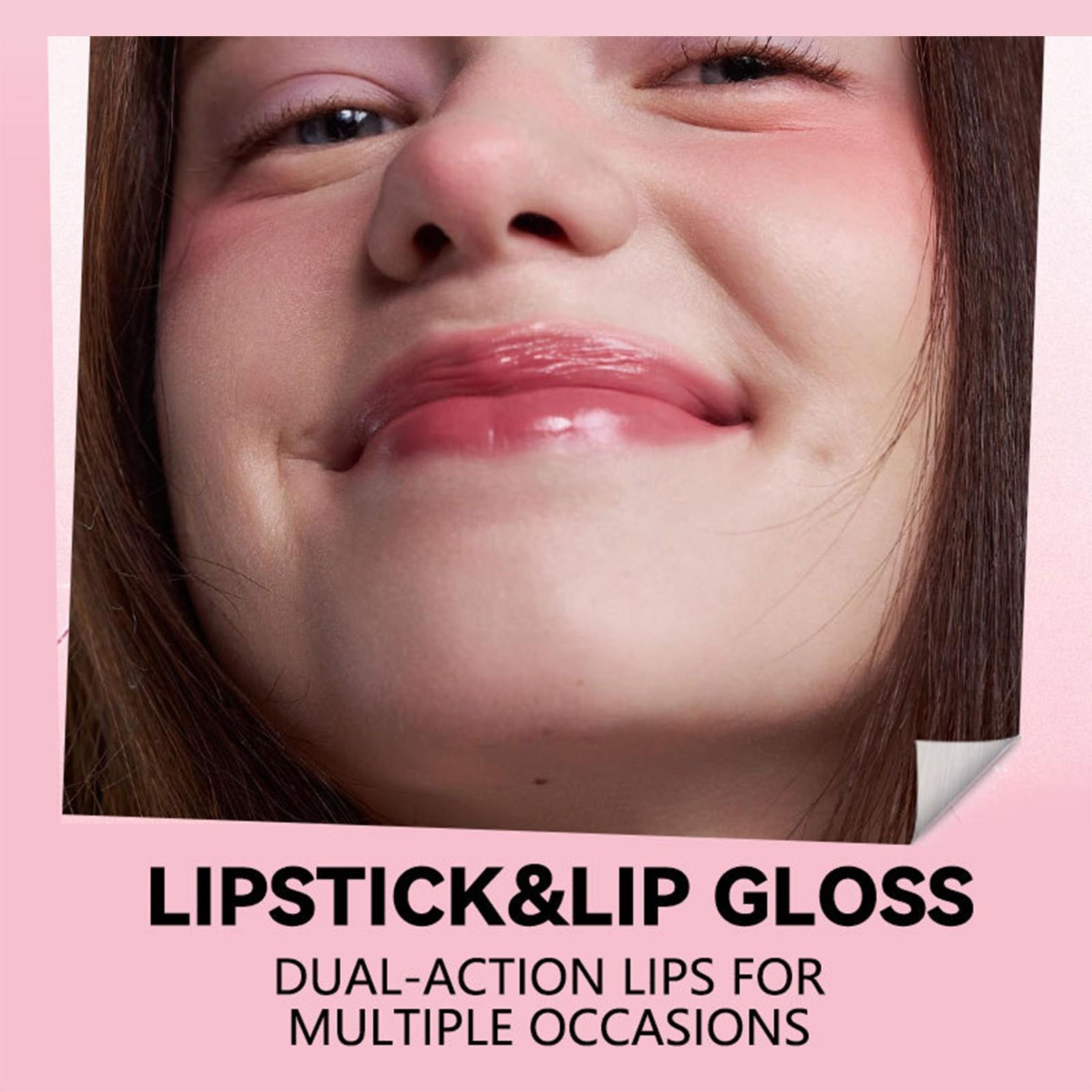2in1 Matte Lip Gloss & Lipstick, Waterproof Long-Lasting, 6 Colors, 24-Hour Wear, Easy Application, All Skin Types, Perfect Gift