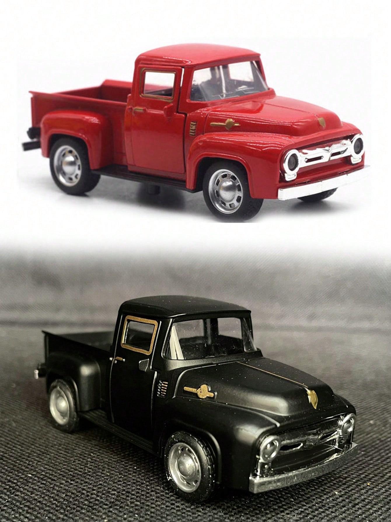Vintage Truck Decor, Metal Farmhouse Desk Storage, Mini Cast Car Ornament, Home Kitchen Farm Gift, Birthday Graduation Present, Home Decoration, Decor Figurine Ornaments