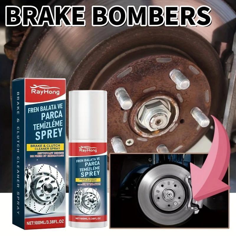 Rayhong Professional Brake Disc Cleaning Spray, Disk Cleaner, Lubricates Brakes, Reduces Noise, Enhances Braking Performance, for Cars, Trucks, Motorcycles