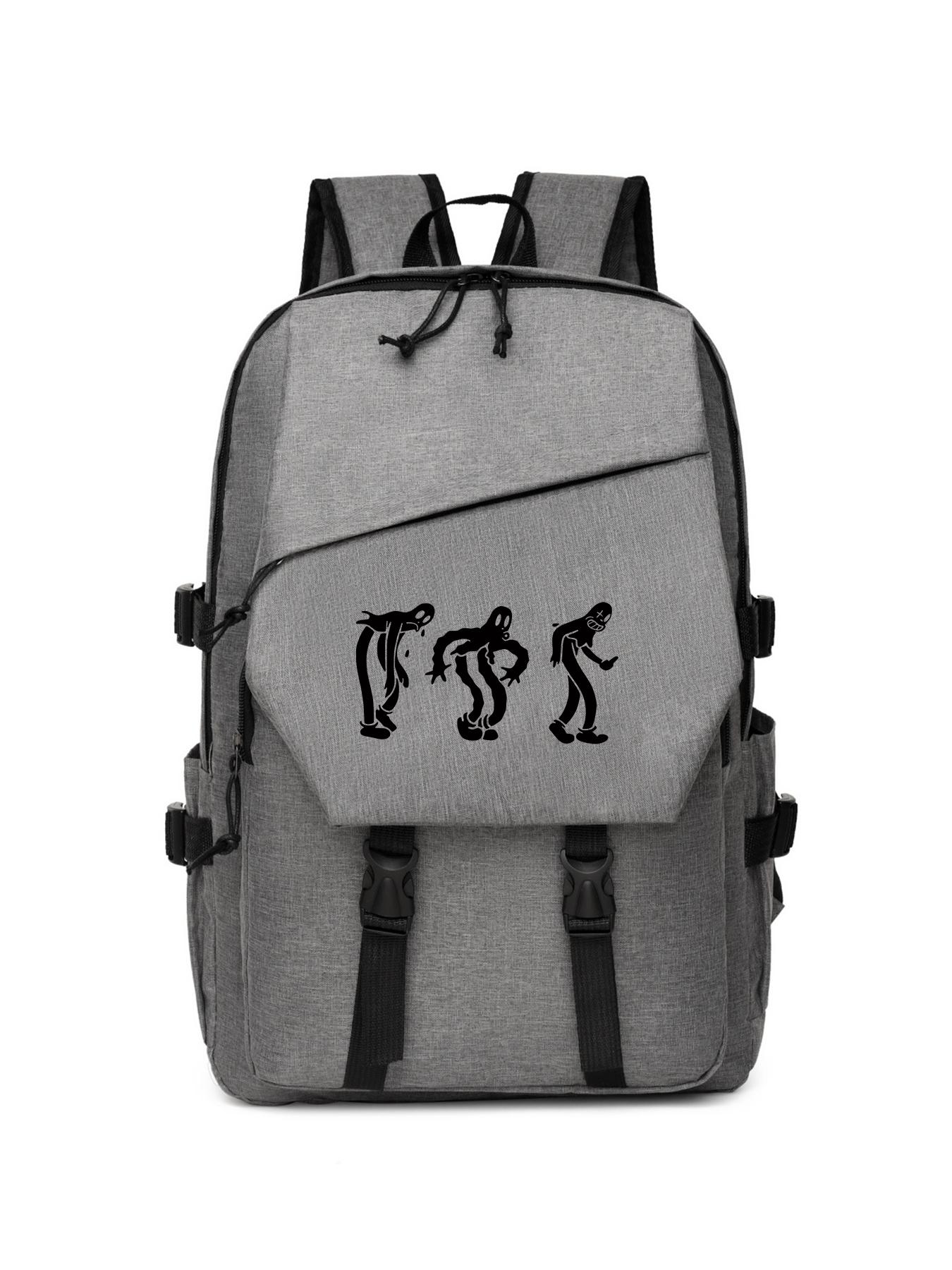 Ghost Dancing Print Backpack for Men, Large Capacity Waterproof Laptop Bag, Casual Travel Backpack, Stylish and Functional