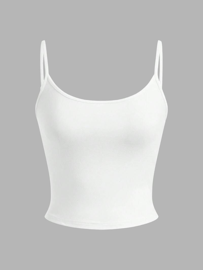 Women's Multi-Color Basic Slim Fit Cami Crop Top, Y2K Style Casual Wear, Perfect for Daily & Stylish Looks