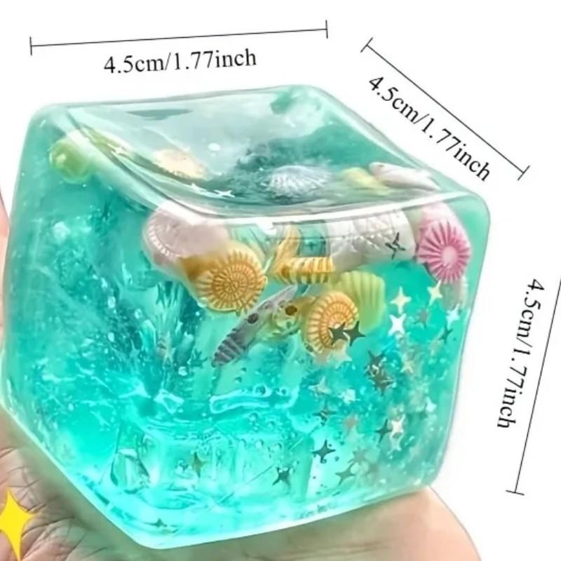 Adult Soft Ocean Block Stress Relief Ball, Anxiety Relief Fidget Toy, Malt Water Ball Bulk Gift, Unisex Non-Electrical Stress Relief Toy