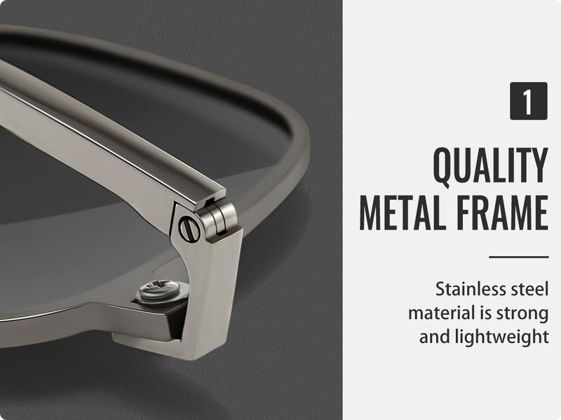 SUNGAIT Polarized Retro Square Aviator Sunglasses for Men Women UV400 Protection Vintage Metal Frame Travel Driving Beach Daily Eyewear Outdoor SGT745 SUNGAIT Polarized Retro Square Aviator Sunglasses for Men Women UV400 Protection Vintage Metal Frame Travel Driving Beach Daily Eyewear Outdoor SGT745