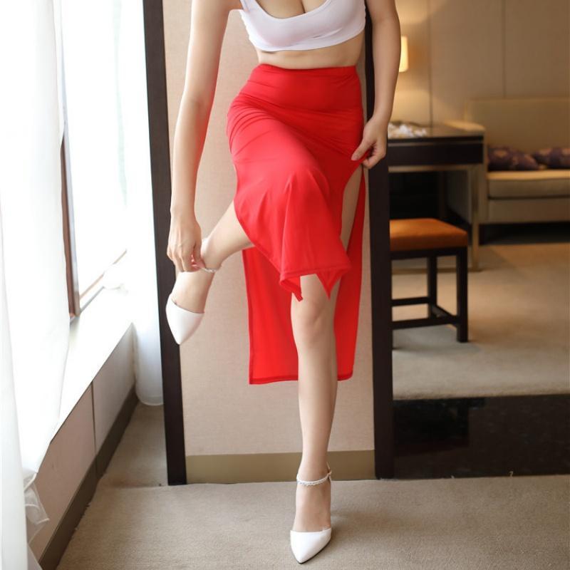 FREEAUCE 2026new Sexy See Through Wrap Hips silk Long Skirts Club Wear Sheer Black Midi Skirt Mini Dress for Woman Spring summer