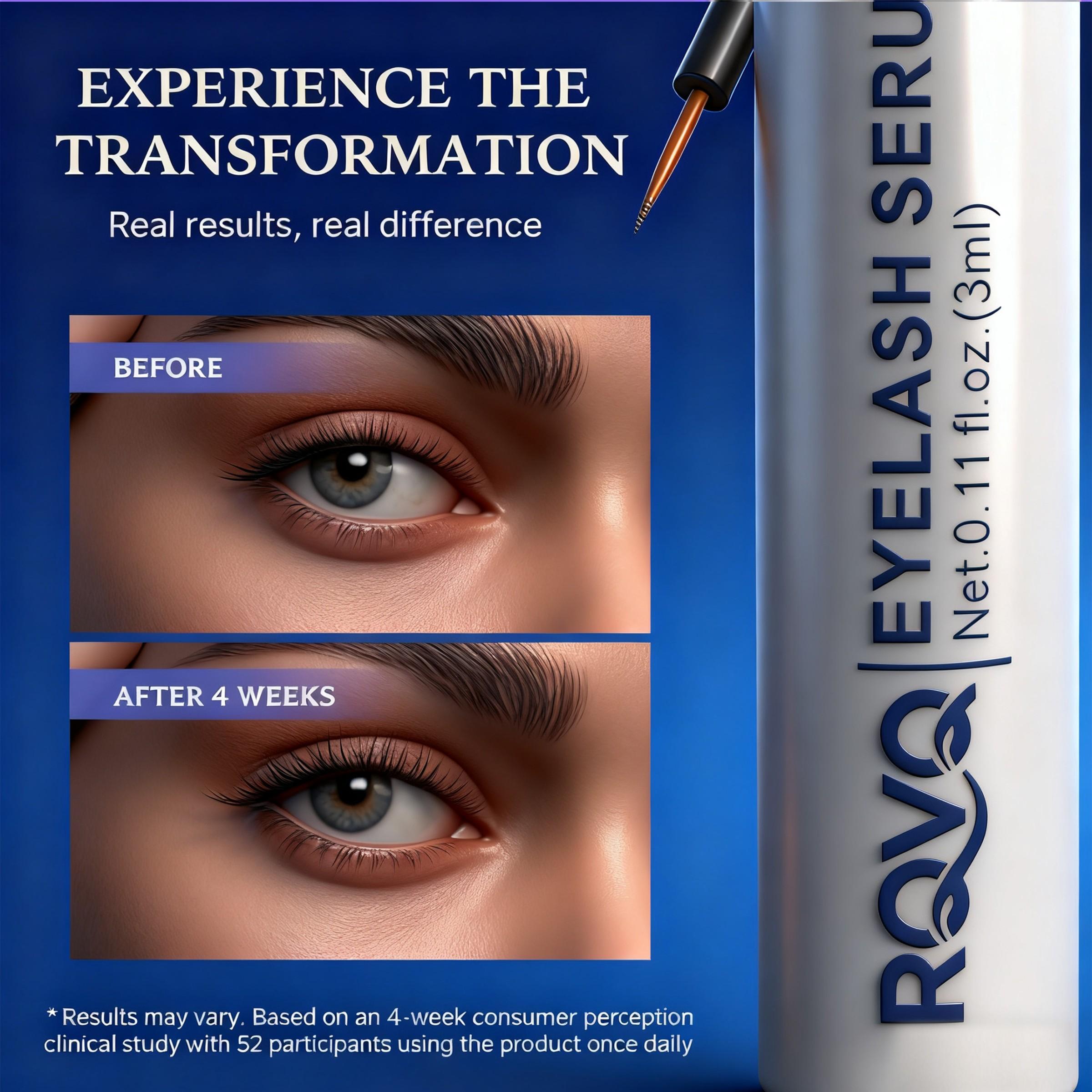 Lash Essence Liquid, Quick-Acting, Long-Lasting, Natural Ingredients, Enhances Lashes & Brows, Daily Use, Safe & Effective, Gift for Women