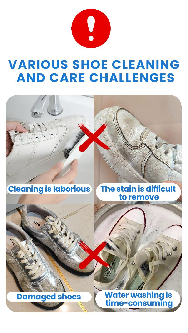 White Shoe Cleaner Cream Multipurpose No-Wash Solid Comes with Sponge Removes Stains Ideal for Leather Silicone Car Interiors Mild Non-Irritating Eco-Friendly White Shoe Cleaner Cream Multipurpose No-Wash Solid Comes with Sponge Removes Stains Ideal for Leather Silicone Car Interiors Mild Non-Irritating Eco-Friendly