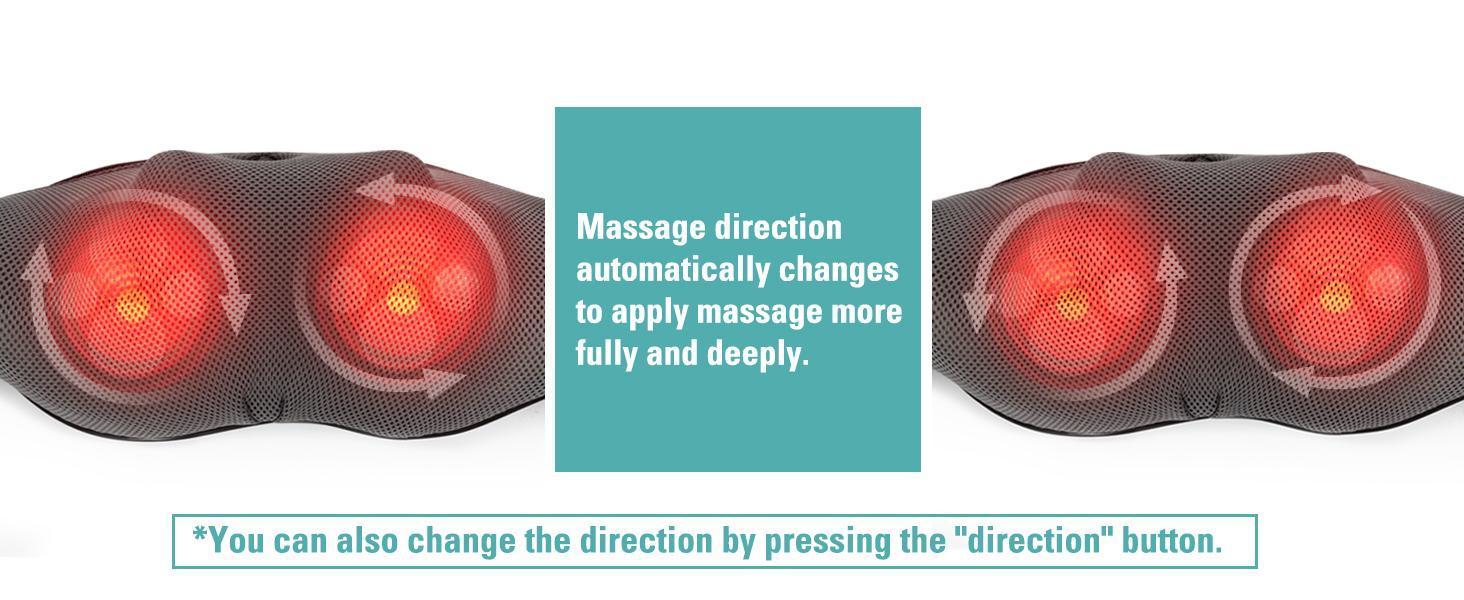 Electric Shiatsu Massage Pillow for Neck, Back, Shoulder, Leg & Foot - Relieve Muscle Pain, Perfect Gift for Men, Women & Family - Valentine's Day Present