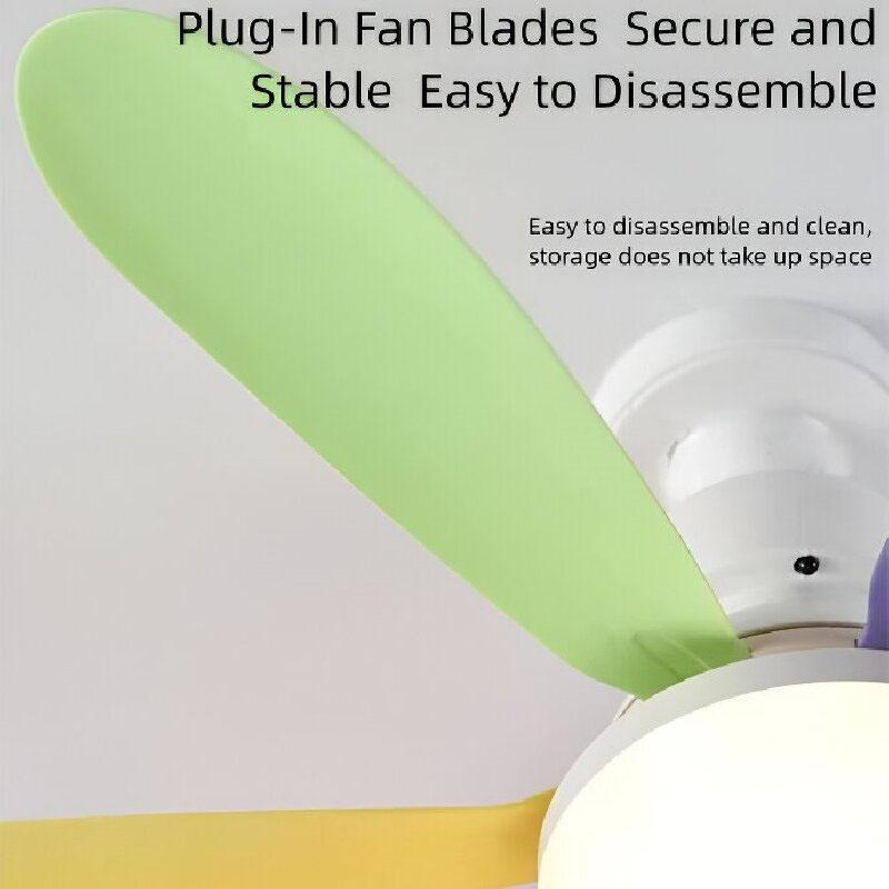 E27 Screw Base Ceiling Fan Light, Modern Simple Design, Home Electric Fan Lamp for Living Room Dining Bedroom, Quiet Wind Force