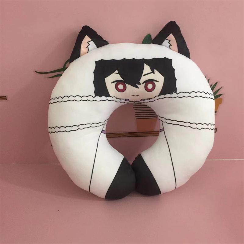 Bungou Stray Dogs Edogawa Rampo Cosplay Travel Neck Pillow Fyodor Dostoyevsky U-Shaped Plush Cushion Toy