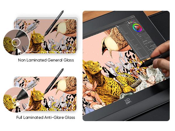 XPPen Artist Pro 16 Gen2 2.5K 16 inch QHD Drawing Tablet Full Laminated Anti-Glare Screen 16384 Pressure Levels X3 Pro Battery-Free Stylus 159% sRGB Tilt Graphic Drawing Tablet with Mini Keydial