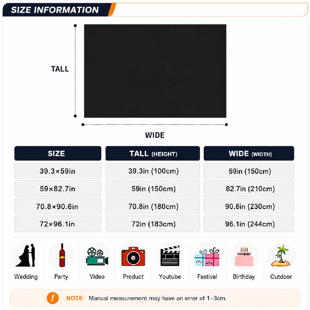 2D Flat Halloween-Themed HD Digitally Printed Polyester Photography Backdrop, Soft Lightweight Foldable Cloth for Halloween Events, Party Decoration, Portrait Shooting