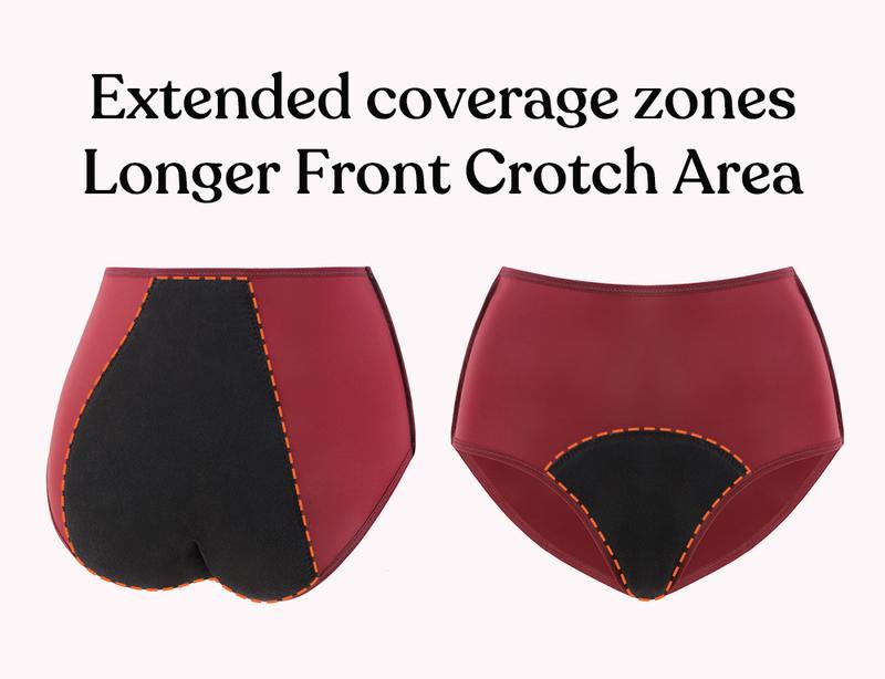 LeakLock High-Rise Period Brief Underwear Comfort Women Panties Basic Womenswear