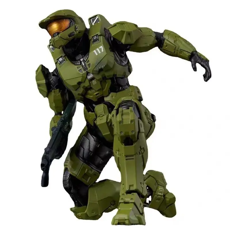 New IN STOCK 18cm Super Soldiers Sierra 117 John Reclaimer Mk Vi 1/12 Scale Action Figure Collect PVC Ornaments Game kids Gifts