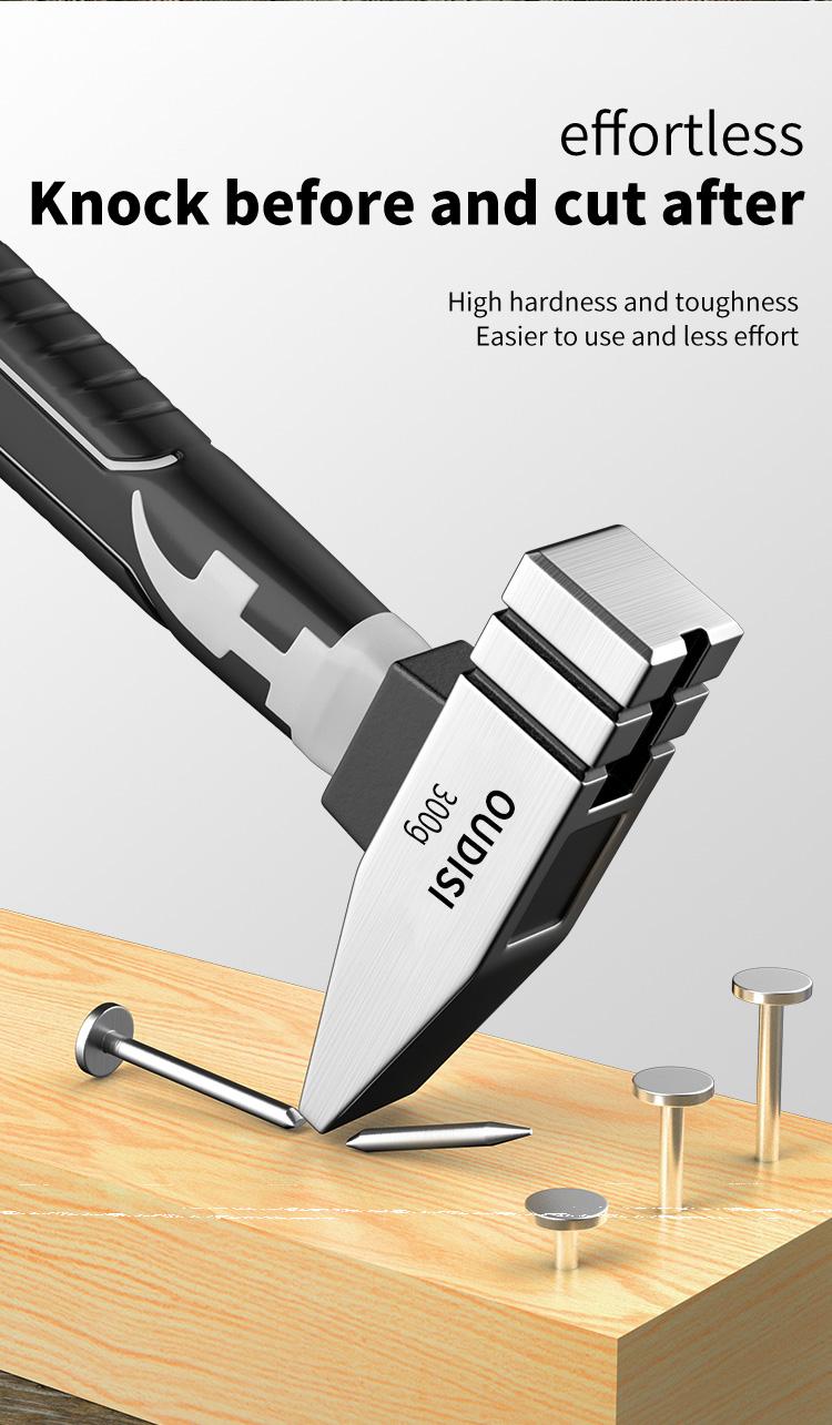 OUDISI Multi-Function Mini Hammer Set, Industrial-Grade Manual Hammer, Portable Shock-Absorbing Short-Handle Mini Hammer, Ideal for Woodworking, Household Use, Construction, Automotive Emergency Escape, and DIY Projects