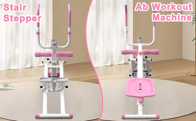 【KINMAC】2 In 1 Stair Stepper & Ab Workout Machine - Multi-Function Trainer-Upgrade High-Efficiency Stairmaster & Ab Trainer Machine Full-Body Exercise Equipment For Home Gym Exercise