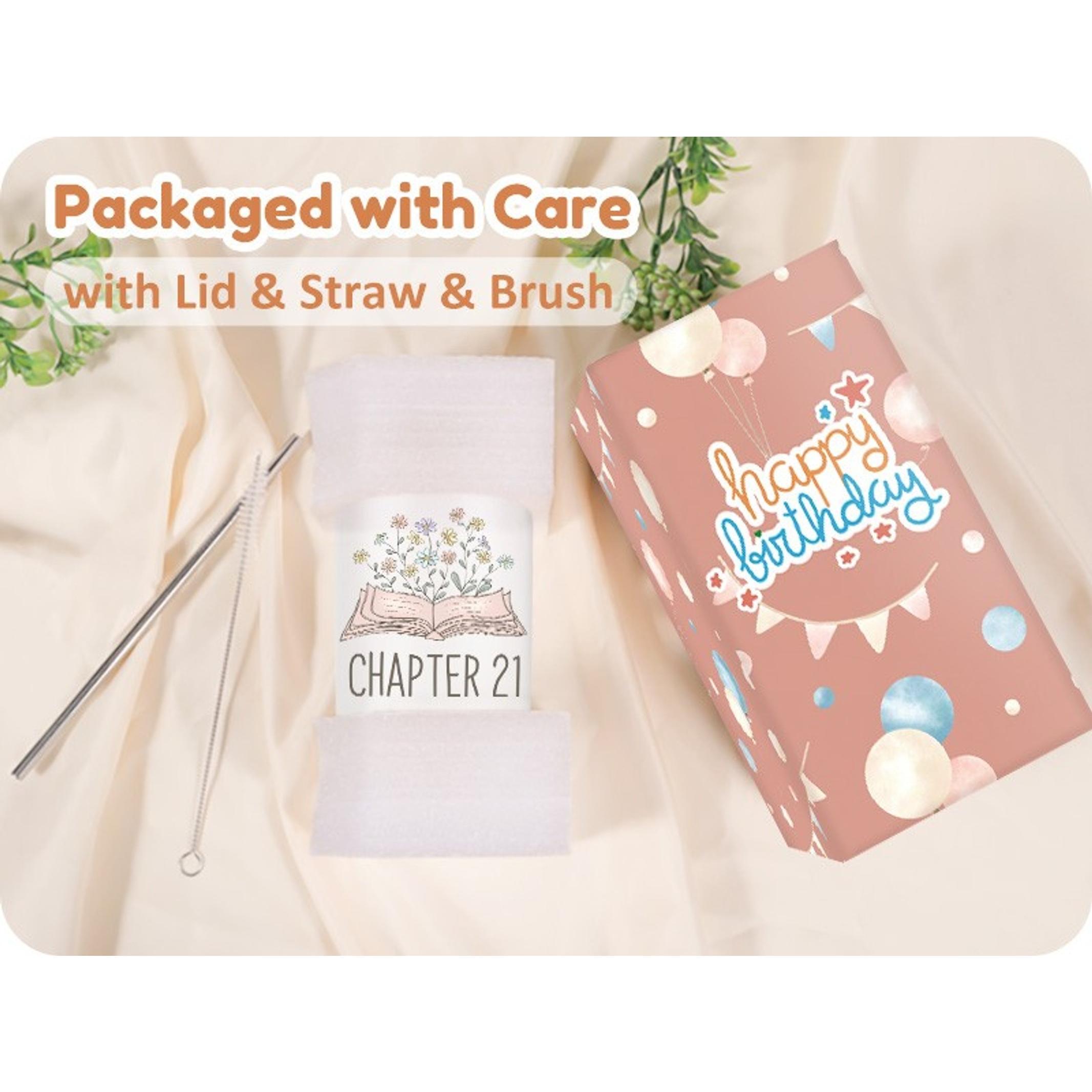 Chapter 21 Cup, 21st Birthday Gifts for Women Her, 21 Year Old Girl