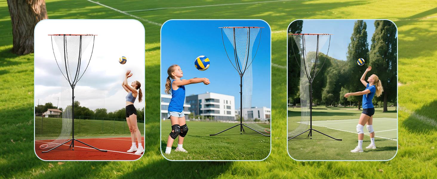 Volleyball Setter Training Net – Adjustable Height & Angle, Heavy-Duty Portable Frame for Indoor/Outdoor Setting, Serving & Spiking Practice Volleyball Setter Training Net – Adjustable Height & Angle, Heavy-Duty Portable Frame for Indoor/Outdoor Setting, Serving & Spiking Practice