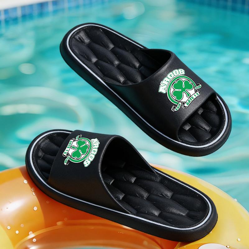 1 PAIRThe Logo of the Argos Gate 13 Fan Club. Plus-size Men's All-season Casual EVA Slippers, Wear-resistant Soles, Comfortable Open-toe Design, Suitable for Outdoor, Indoor and Bathroom Use, Unisex