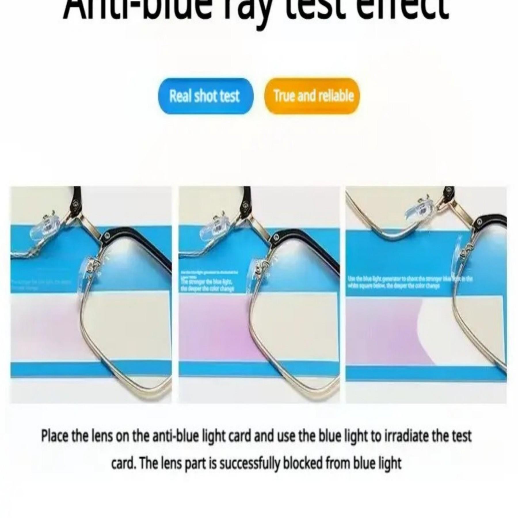 HD Reading Glasses, Anti-Blue Light Lenses, Casual Style, All Seasons, Abs Frame Material, No Optical Lens, Ideal for Daily Use