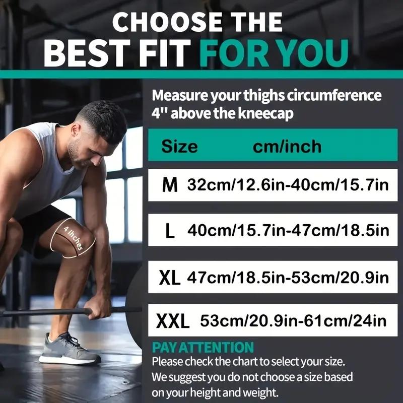 Copper Knee Brace with Strap, Compression Sleeve for Knee Support & Stability, Modern Design Durable Nylon-Blend Knee Compression Wrap, Sports Knee Brace, Patellar Knee Brace, Knee Saver, Knee Wraps