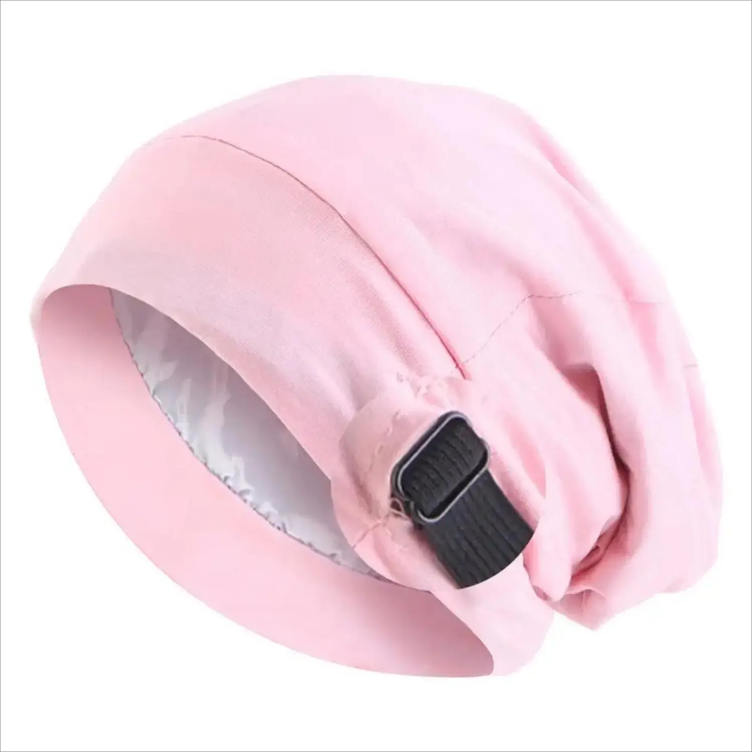 Satin Bonnet for Women, Adjustable Sleep Bonnet for Curly Hair, Anti-Frizz Hair Protection Cap for Natural Hair, Braids & Locs, Soft Breathable Satin Lined Night Cap for Sleeping, Travel & Camping