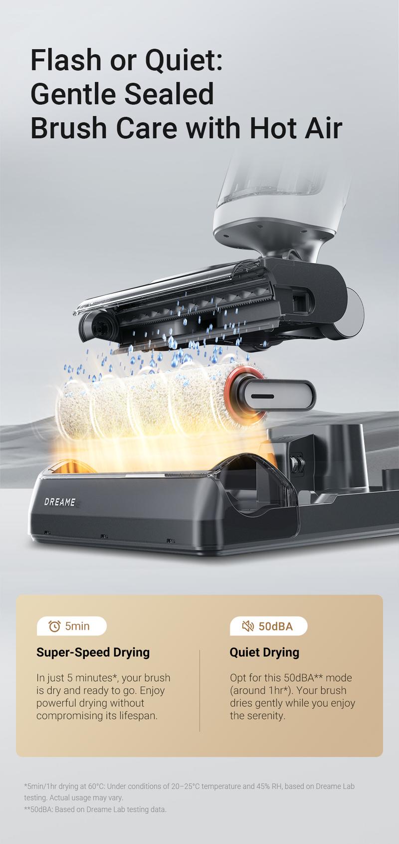 DREAME H14 / H12 Pro FlexReach Vacuum Mop, Wet and Dry Vacuum, 180° Lie-Flat Cordless Vacuum Mop Combo, 140°F Brush Washing, Fast Hot Air Drying in 5 Mins, Great for Sticky Steam Messes Cleaner Self Cleaning System Deep Cleaning Machine