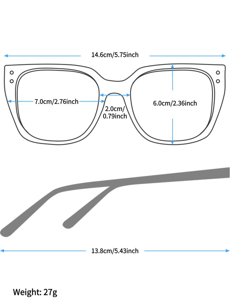 Women's Ombre Tinted Lens Large Frame Sunglasses, Trendy Casual Sunglasses for Everyday Use, Fashion Accessories for Outdoor Activities, Trendy Styling Sunglasses