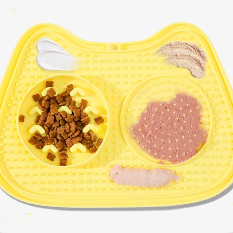 Easy-Clean Dog Licking Pad, Non-Slip Slow Feeder Mat, BPA-Free Silicone Licking Pad, Interactive Dog Toy, Pet Accessories