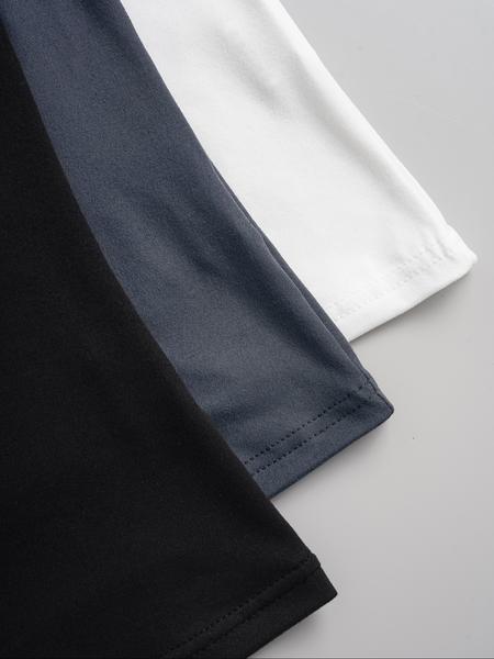 Women's Solid Button Tee, Casual Chic Minimalist Short Sleeve T-shirt for Summer, Ladies Clothes for Daily Wear