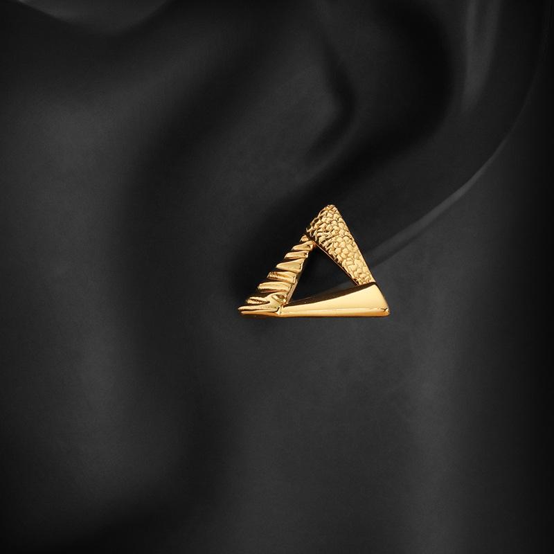 925 Sterling Silver Triangle Shape Earrings Donut Earrings