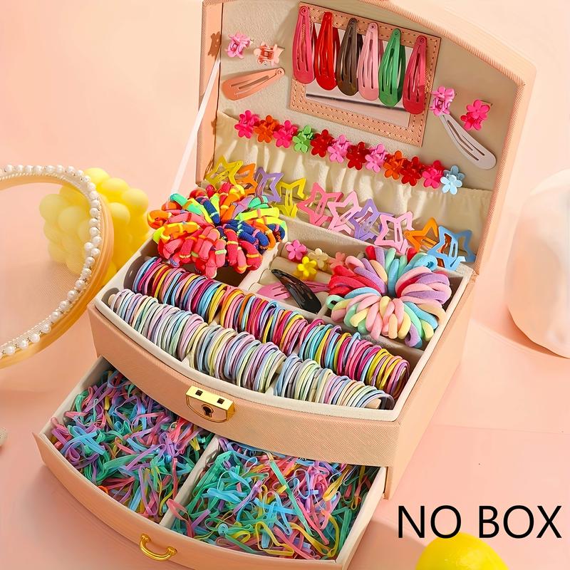 1340pcs(NO BOX) Dopamine Minimalist & Stylish Elastic Colored Hair Band & Clip Set for Girls Includes Water Drop Star Flower Clips And Hair Bands Integrated with Rubber Bands Suitable for All Four Seasons Random Colors Excellent Gift Choice 1340pcs(NO BOX) Dopamine Minimalist & Stylish Elastic Colored Hair Band & Clip Set for Girls Includes Water Drop Star Flower Clips And Hair Bands Integrated with Rubber Bands Suitable for All Four Seasons Random Colors Excellent Gift Choice