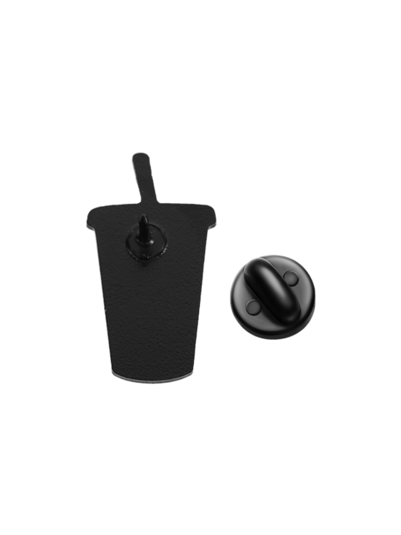 Coffee Reader Backpack Style Accessory, Ice Coffee Hot Book Preference Badge, Drink & Reading Fun Contrast Design, Unique Bag Charm