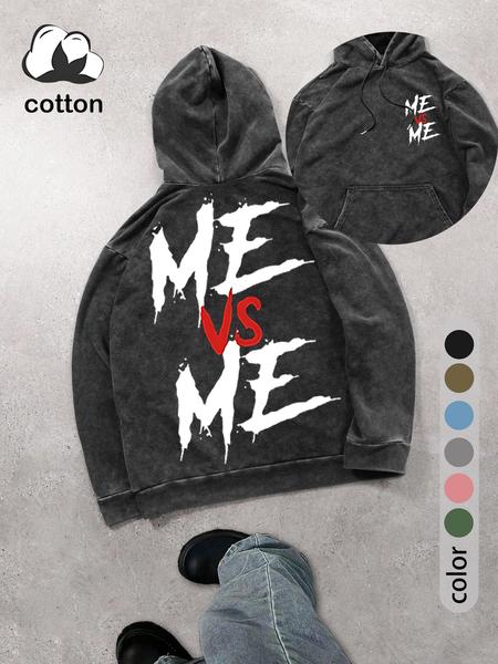 Men's Floral Print Graphic Hoodie, Regular Fit Casual Vintage Fashion Long Sleeve Hooded Sweatshirt for Daily Holiday Outdoor Wear, Men Clothes for Spring & Fall, Tops