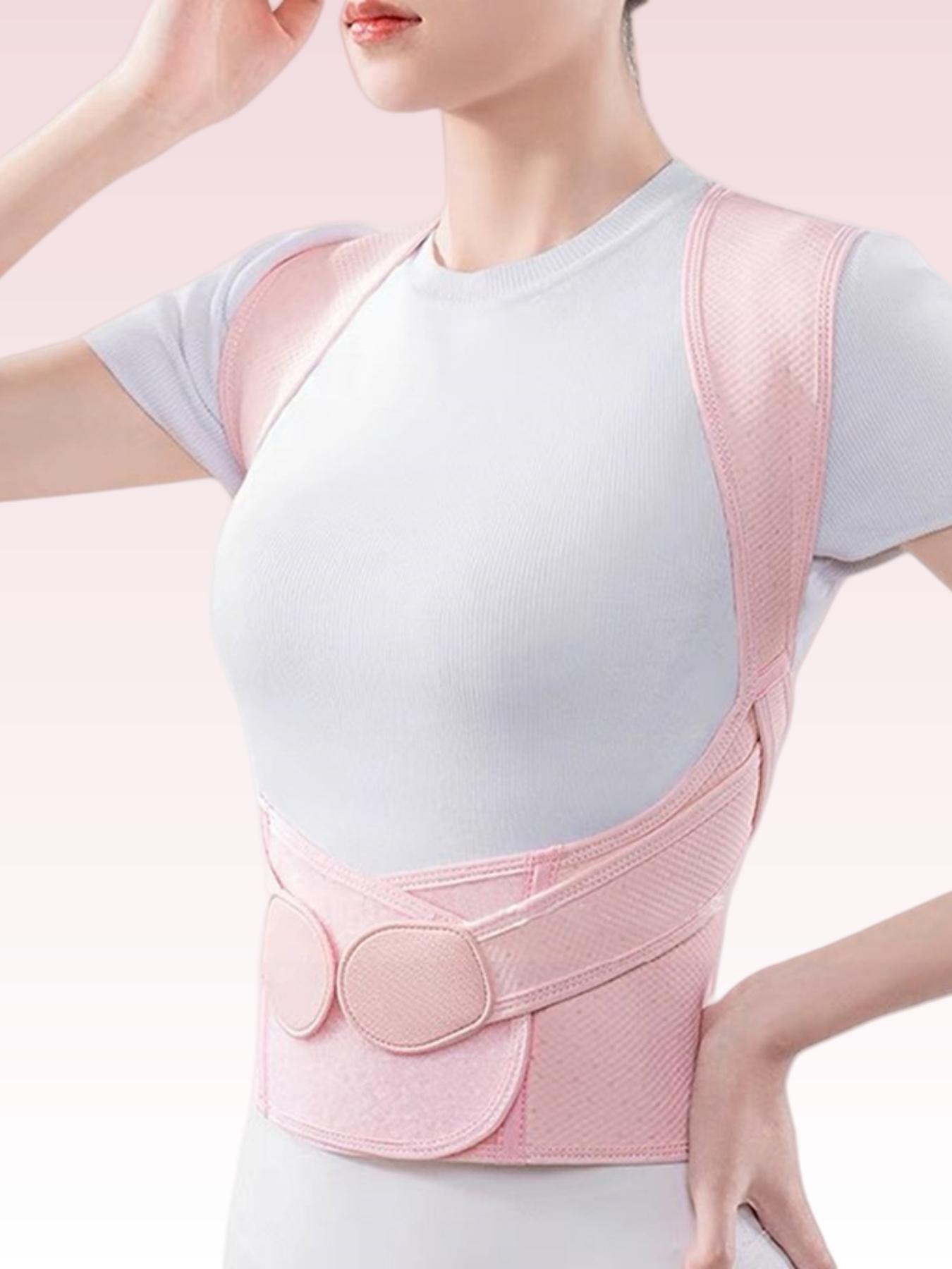 1 Count Adjustable Posture Corrector Back Brace Shoulder Straightener with Shoulder Support Relieve Back Neck and Shoulder Pain for Men and Women Shoulder Brace for Back and Spine Alignment,Suitable For Daily Office And Body Shaping Back Posture Strap