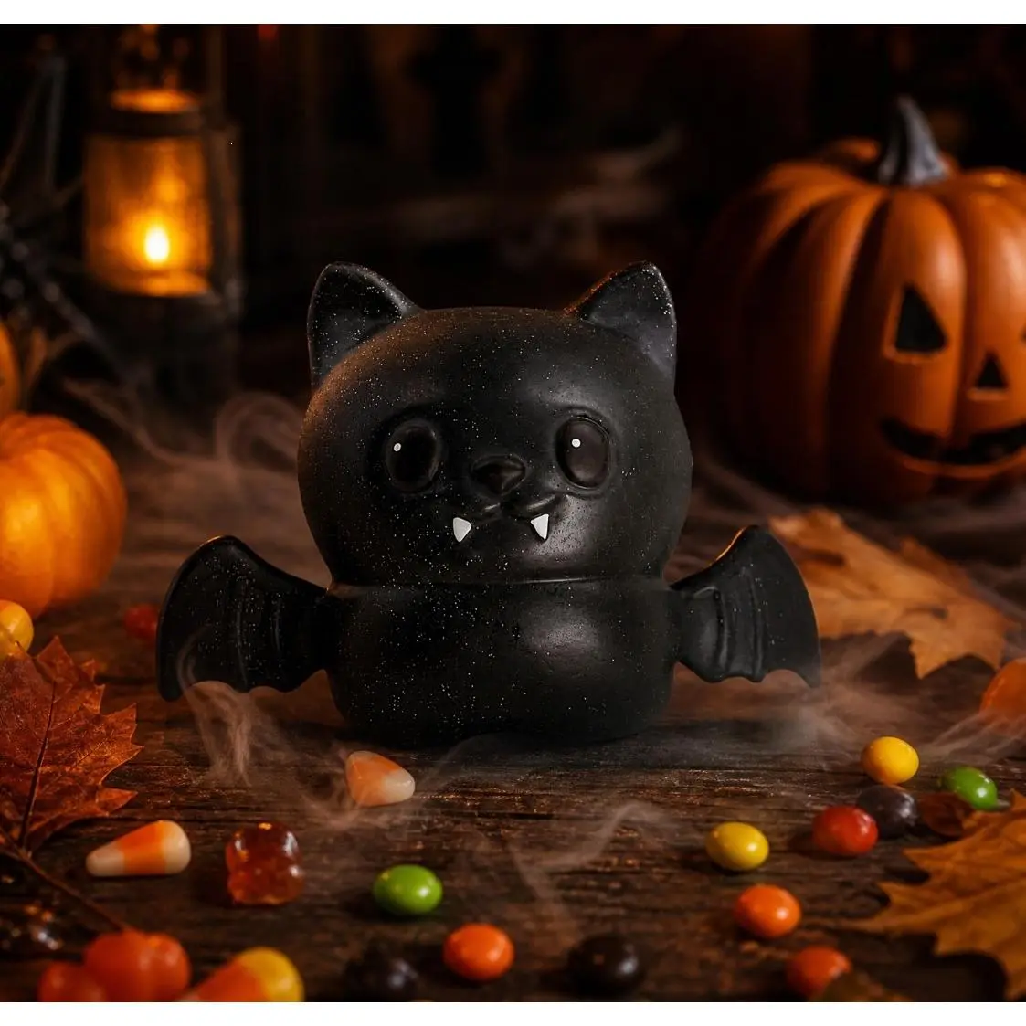 Halloween Bat Squishy Toy Flour Filled Stress Relief Squeeze Toy For Daily Relax