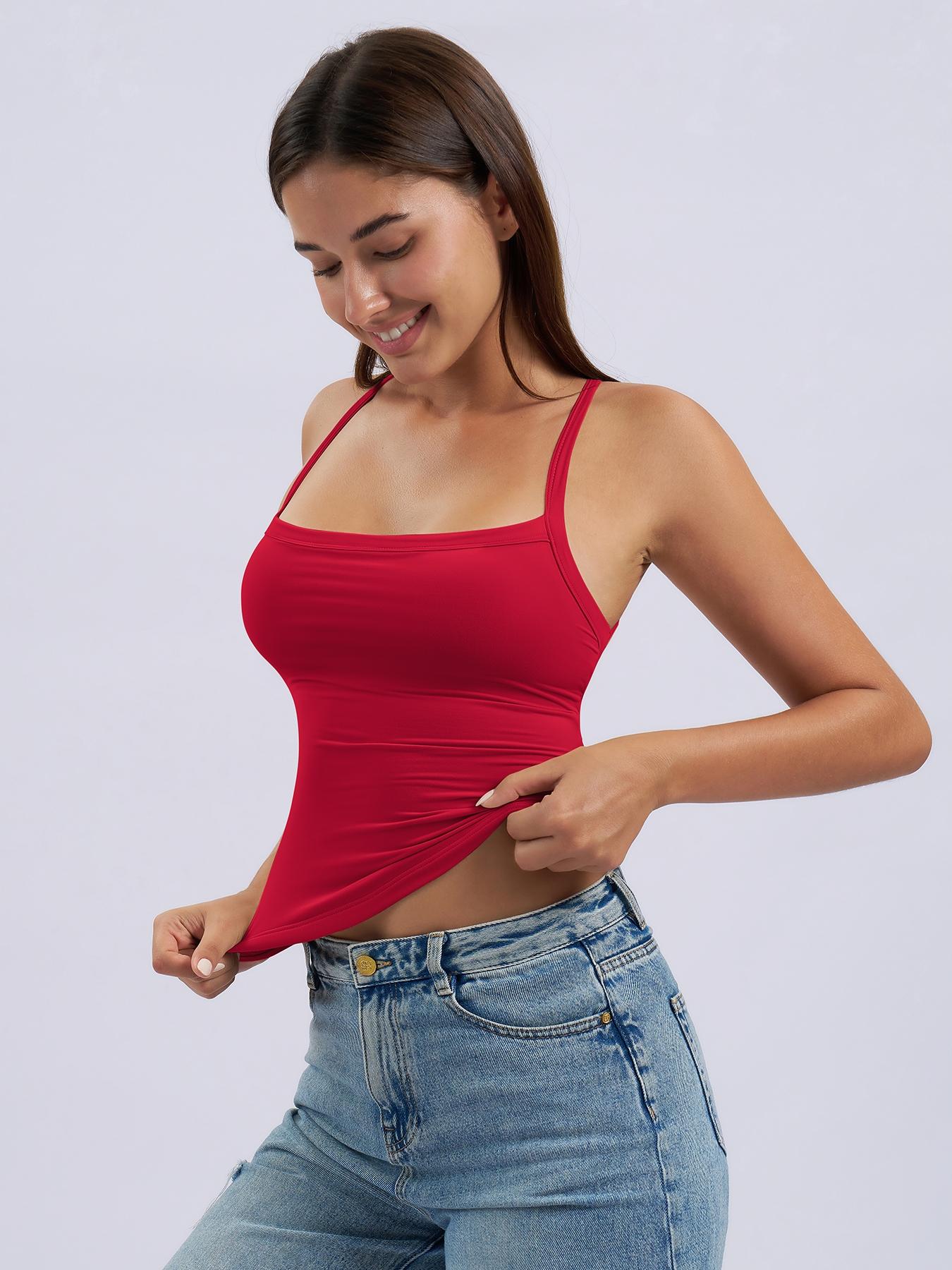 Women's Sporty Tight-Fit Yoga Vest, Quick-Dry Fitness Top, All-Seasons Wearable Running Tank, Versatile Gym Activewear, Sporty Cami Top