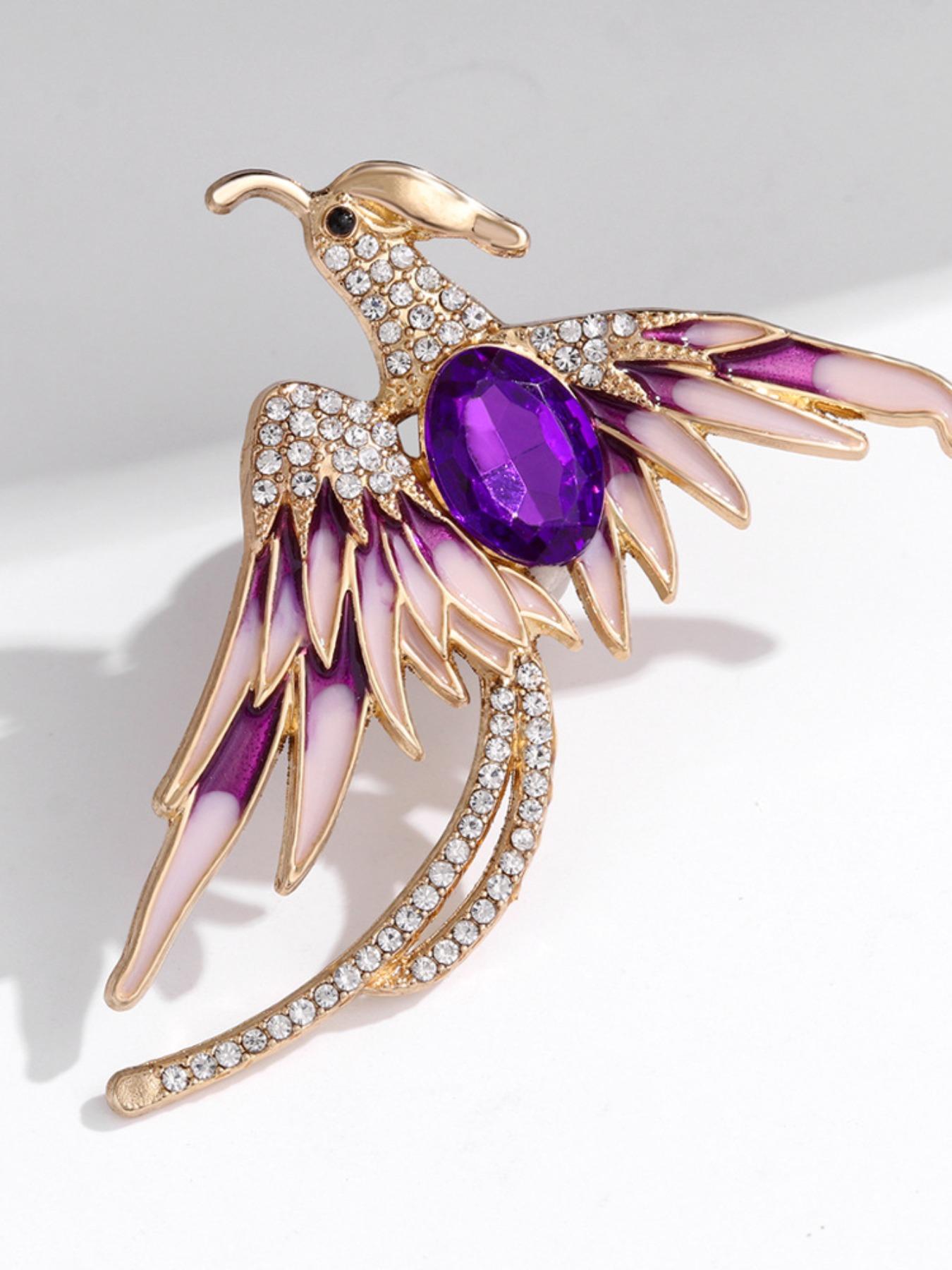 Phoenix Rebirth Eco-Friendly Brooch, Fashionable Boho Style Pin, High-End Luxury Lapel Flower, All Seasons Accessory